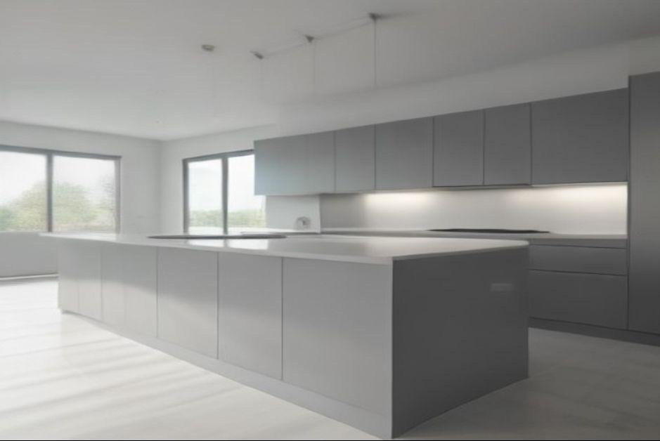 Modern fitted kitchen with cabinetry